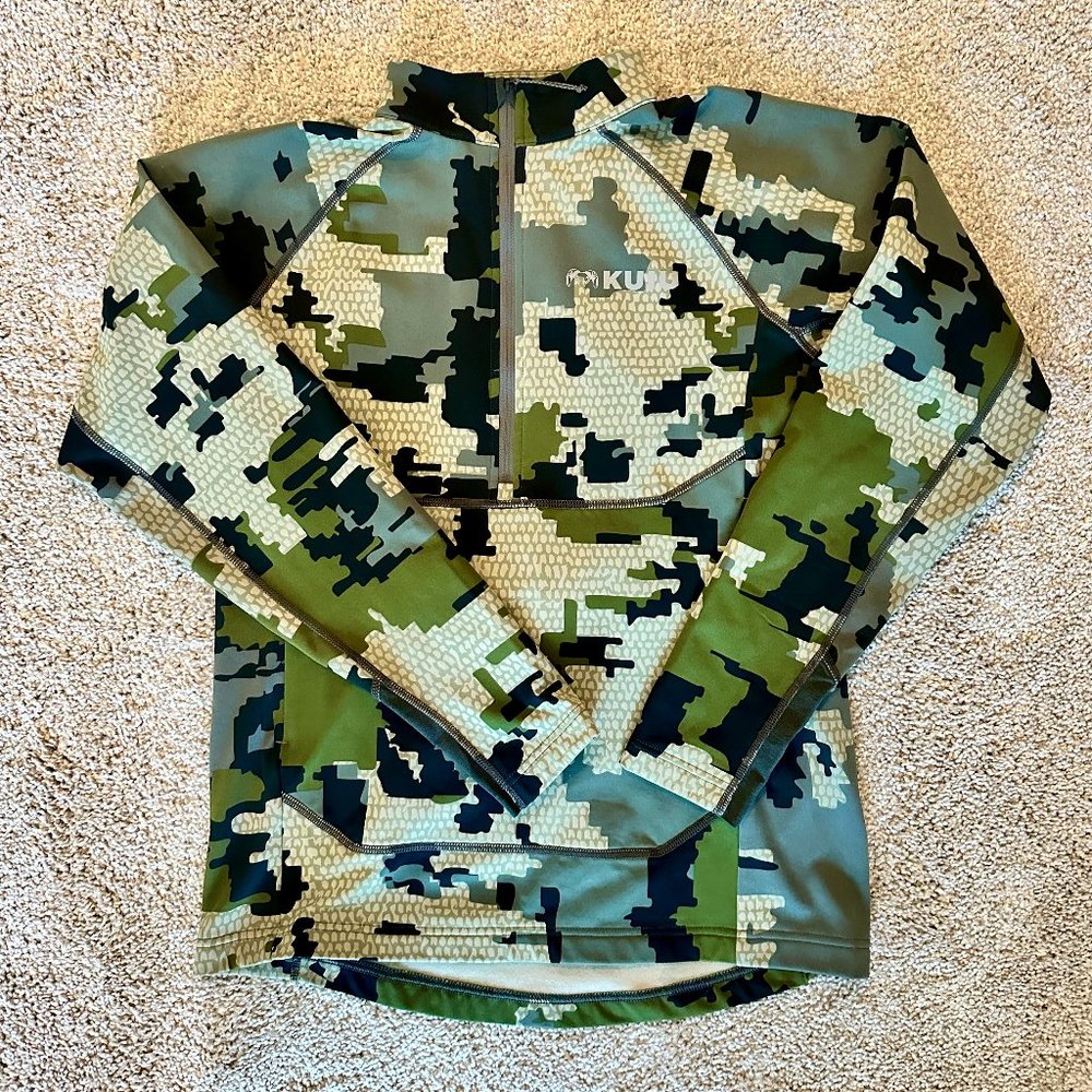 Kuiu StrongFleece Hybrid 210 Zip-T in Verde